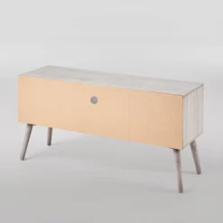 Chandelle 2pc Mid-Century Entertainment Center Set Gray Oak - Christopher Knight Home -Living Furniture GUEST ea04c46e a007 4a12 bb47 9114ee2017ac