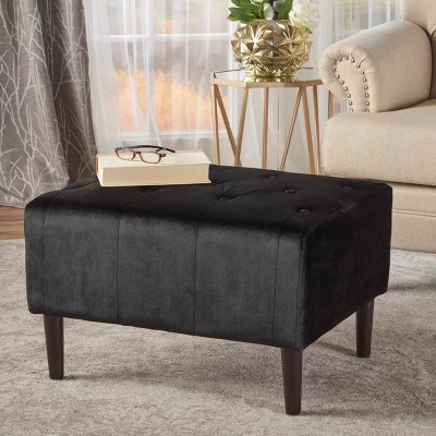 Kimiko Tufted Ottoman - Christopher Knight Home 1 Kimiko Tufted Ottoman - Christopher Knight Home