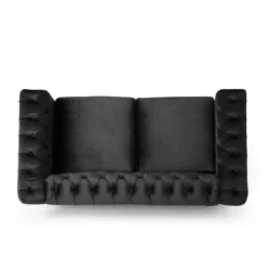 Brinkhaven Modern Glam Tufted Velvet Loveseat With Nailhead Trim - Christopher Knight Home 13 Brinkhaven Modern Glam Tufted Velvet Loveseat With Nailhead Trim - Christopher Knight Home -Living Furniture GUEST eca0083e 5ef9 4c65 8bae c89aa70087b7