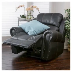 Charlie Faux Leather Glider Recliner Club Chair - Christopher Knight Home -Living Furniture GUEST ecfa20c0 8138 4a3b 8388 3e82a7b2d964