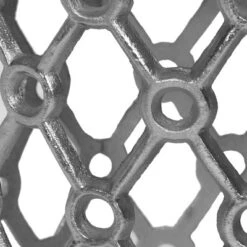 Lenhart Modern Glam Handcrafted Marble Top Aluminum Side Table Nickel/White - Christopher Knight Home -Living Furniture GUEST ee7101a1 56fc 481a aab7 b0e187380149