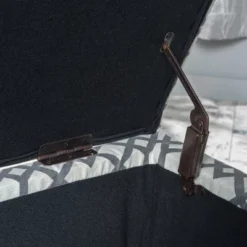 Christopher Knight Home Cleo Storage Ottoman - Geometric Gray: Upholstered Rectangle With Hardwood Frame, 90 Day Warranty 5 Christopher Knight Home Cleo Storage Ottoman - Geometric Gray: Upholstered Rectangle With Hardwood Frame, 90 Day Warranty -Living Furniture GUEST eee3f9ae 0c19 4556 ae58 033e23c81fa2