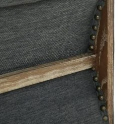 Saragus Chesterfield Tufted 3 Seater Sofa With Nailhead Trim Charcoal/Dark Brown - Christopher Knight Home -Living Furniture GUEST ef3630d6 f190 40bd bb9a cf2f219b87aa