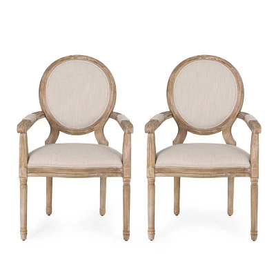 Set Of 2 Judith French Country Wood Upholstered Dining Chairs - Christopher Knight Home 11 Set Of 2 Judith French Country Wood Upholstered Dining Chairs - Christopher Knight Home - Image 11
