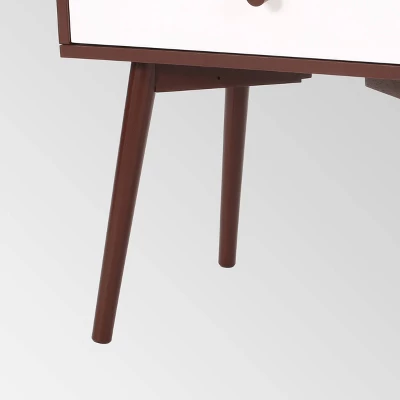 Burnett Mid Century Modern Side Table Brown - Christopher Knight Home 5 Burnett Mid Century Modern Side Table Brown - Christopher Knight Home - Image 5