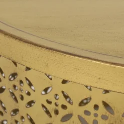 Noxon Boho Lace Cut Iron Coffee Table Gold Brushed Brown - Christopher Knight Home: Pedestal Base, No Assembly Required 10 Noxon Boho Lace Cut Iron Coffee Table Gold Brushed Brown - Christopher Knight Home: Pedestal Base, No Assembly Required -Living Furniture GUEST f2ab96f0 d1de 4f3b 9186 1d3b3552238d