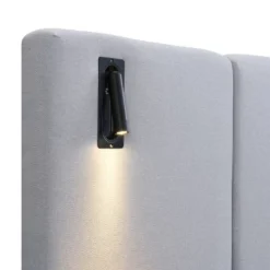 Christopher Knight Home Bertha Modern Upholstered Bed With Integrated Lights And Shelves -Living Furniture GUEST f2e3f44e da9c 45e7 8230 c0ccabb01676