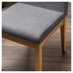 Set Of 2 Dimitri Dining Chair Gray/Oak - Christopher Knight Home -Living Furniture GUEST f337f369 eca0 454b b438 3bda2a636383