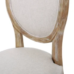 Set Of 4 Phinnaeus French Country Fabric Dining Chairs Beige/Natural - Christopher Knight Home -Living Furniture GUEST f38848e0 c0aa 4ad6 af71 2088581c6b73