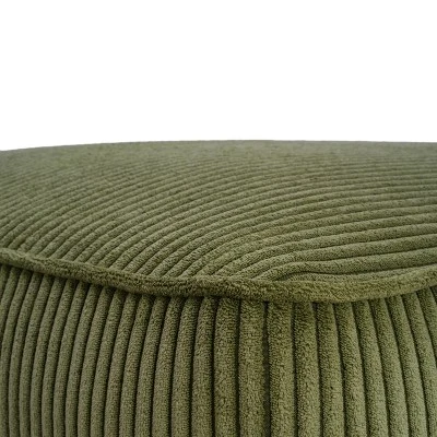 Christopher Knight Home Hayes Corduroy And Wood Square Accent Ottoman, Olive Green 5 Christopher Knight Home Hayes Corduroy And Wood Square Accent Ottoman, Olive Green - Image 5