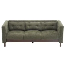 78"W Sofa Couch, Modern Upholstered 3-seater Sofa Chair With Tufted Design For Living Room -Christopher Knight Home -Living Furniture GUEST f430fe7a f699 4635 b567 54fc00687e10