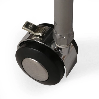 Bridger Modern 3 Tier Bar Cart With Glass Shelving Silver/Black - Christopher Knight Home 4 Bridger Modern 3 Tier Bar Cart With Glass Shelving Silver/Black - Christopher Knight Home - Image 4