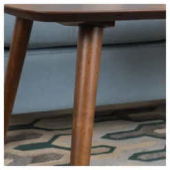 Jazzman High Coffee Table - Walnut - Christopher Knight Home: Rubberwood & MDF, 4-Leg Base, 22.05" Height -Living Furniture GUEST f4d75a66 6098 445b ae07 d86532a6b027