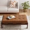 Christopher Knight Home Fitch Contemporary Tufted Faux Leather Upholstered Ottoman