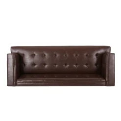Raintree Mid Century Modern Faux Leather Tufted 3 Seater Sofa Dark Brown/Espresso - Christopher Knight Home 10 Raintree Mid Century Modern Faux Leather Tufted 3 Seater Sofa Dark Brown/Espresso - Christopher Knight Home -Living Furniture GUEST f6eafcfb 9b73 4e92 8bfb dde0a329e126