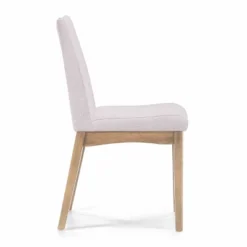 Set Of 2 Dimitri Fabric Dining Chairs Light Beige/Oak - Christopher Knight Home -Living Furniture GUEST f8a6642e a49f 46ed 9cb6 4c31ba882baa