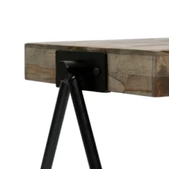 Gurley Handcrafted Modern Industrial Mango Wood Side Table Gray/Black - Christopher Knight Home -Living Furniture GUEST f92ebf66 e76c 4d93 9ce6 7b3330dd2e3e