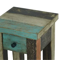 Meader Boho Handmade Distressed Mango Wood End Table - Christopher Knight Home