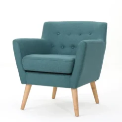 Meena Buttoned Mid-Century Club Chair - Christopher Knight Home -Living Furniture GUEST f9d06e56 52b1 4470 a8a2 73e0fe786631