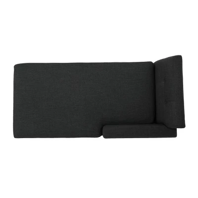 Stormi Mid-Century Modern Fabric Chaise Lounge - Christopher Knight Home 2 Stormi Mid-Century Modern Fabric Chaise Lounge - Christopher Knight Home - Image 2