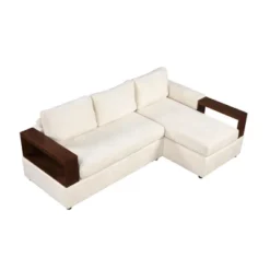 87.4"W Sectional Sofa Couch Set, Upholstered Sofa Chair With Reversible Armrests For Living Room -Christopher Knight Home 20 87.4"W Sectional Sofa Couch Set, Upholstered Sofa Chair With Reversible Armrests For Living Room -Christopher Knight Home -Living Furniture GUEST fd4649f6 9ad1 4d19 8311 399e7a49f2b4