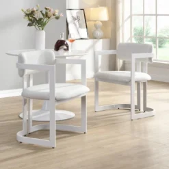 Christopher Knight Home Celica Modern Faux Wood Finish Upholstered Metal Dining Chairs (Set Of 2) 17 Christopher Knight Home Celica Modern Faux Wood Finish Upholstered Metal Dining Chairs (Set Of 2) -Living Furniture GUEST fd533f36 db7e 4c0f a578 4b705cbc122d