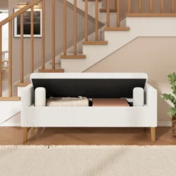 Christopher Knight Home Escoffier Modern Boucle Upholstered Storage Ottoman