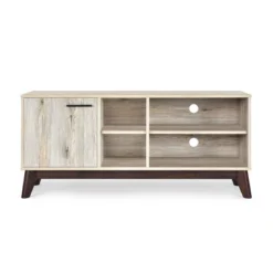 Rattler Mid-Century Modern TV Stand With Storage For TVs Up To 43" - Christopher Knight Home -Living Furniture GUEST fe4c8239 0145 44f7 84aa 6abf3eacab43