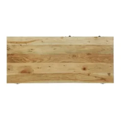 Laymon Modern Industrial Handcrafted Acacia Wood Live Edge Cabinet With Sliding Door Natural/Black - Christopher Knight Home -Living Furniture GUEST fffe4041 9b7d 4507 9479 6ffe52820ef0